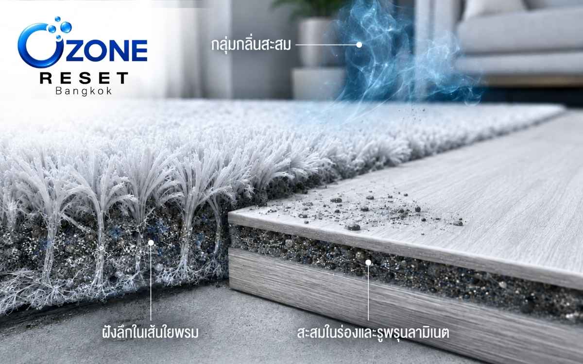 กลิ่นฉี่แมวฝังในโซฟาและวัสดุซับกลิ่นภายในห้อง