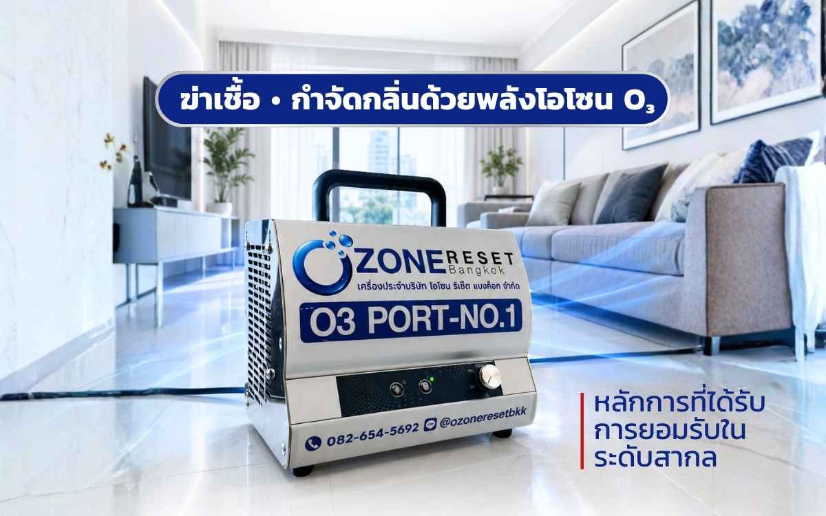 เครื่องผลิตโอโซนสำหรับบริการอบโอโซนภายในพื้นที่